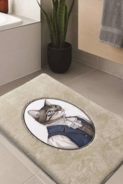 Mijölnir Modcat - Stone Alfombra de baño 60 x 100 cm